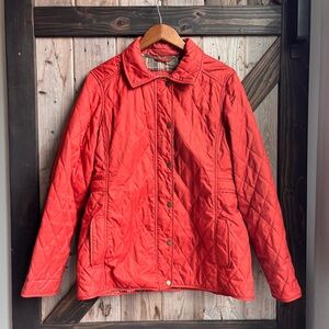 L.L. Bean burnt orange quilted jacket size medium